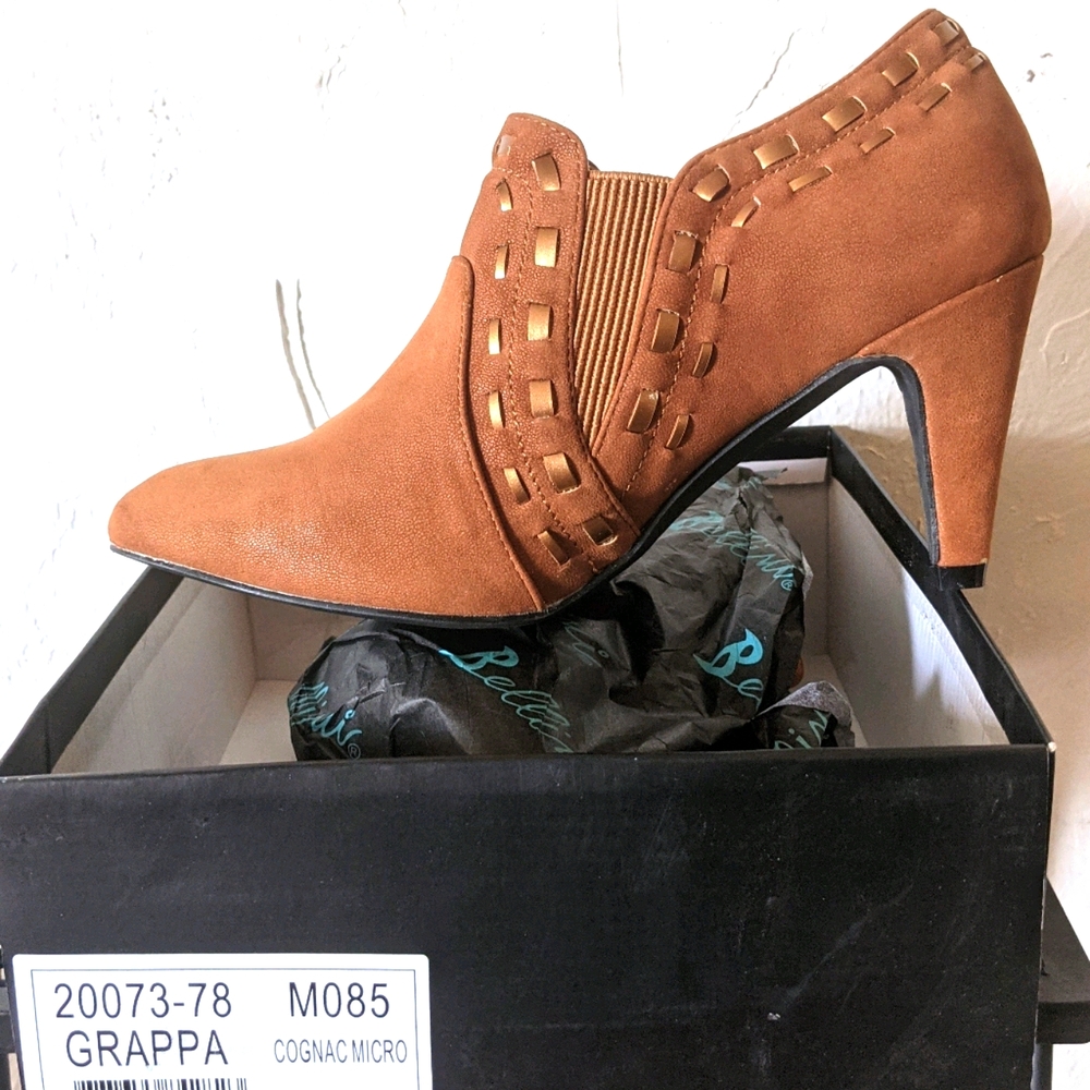Cognac Women's Booties
